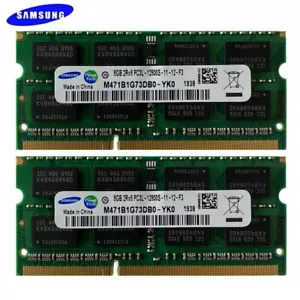 SAMSUNG 8GB DDR3L 1600MHz 204-Pin Sodimm memory LAPTOP RAM PC3L-12800 LOT DDR3L - Picture 1 of 13