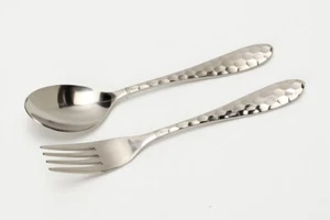 TA Titanium spoon fork ti flatware dinerware cutlery outdoor kithen top grade CD - Picture 1 of 7