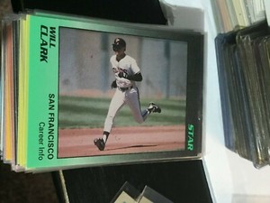 Will Clark 1989 Star Company #6 giants! wc22