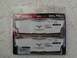 TEAMGROUP T-Force Delta RGB DDR4 16GB (2x8GB) 3600MHz (PC4-28800) RAM- White - Picture 1 of 3