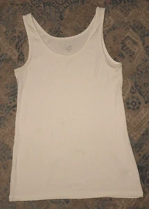 MOSSIMO womens white tank top size L - Picture 1 of 5