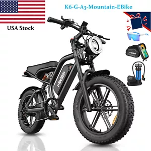 Hikeep 1000W Motor 48V 15Ah Mountain ebike 20" Fat Tire Electric Bike Off-road - Picture 1 of 12