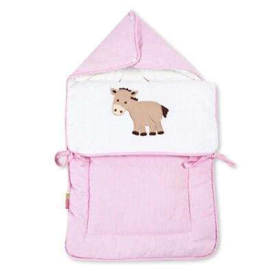 Schlafsack Kuschelsack Fußsack Prestij Rosa Babyschlafsack Esel Erstlingssack - Bild 1 von 3