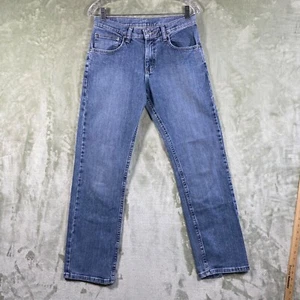 Lee Premium Jeans Youth Sz 16 R 30x30 Blue Pockets Straight Leg Stretch Adjust - Picture 1 of 10