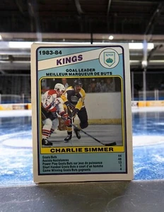 1984-85 O-Pee-Chee Kings Hockey Card #358 Charlie Simmer SL - Picture 1 of 2