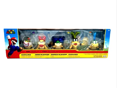 Super Mario Koopaling Family Pack Wendy Iggy Larry Ludwig Bowser Jr Jakks 2.5 - Image 1 of 4