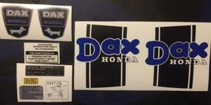 Honda CT70 DAX Frame Decals, Complete set BLUE - Picture 1 of 5