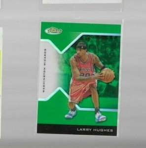 2004-05 Finest Refractors Green #22 Larry Hughes 15/49