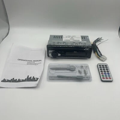 Single Din Car Aux/ MP3/USB Player With Bluetooth Drive VDO-1047BT UNTESTED - Image 1 of 4