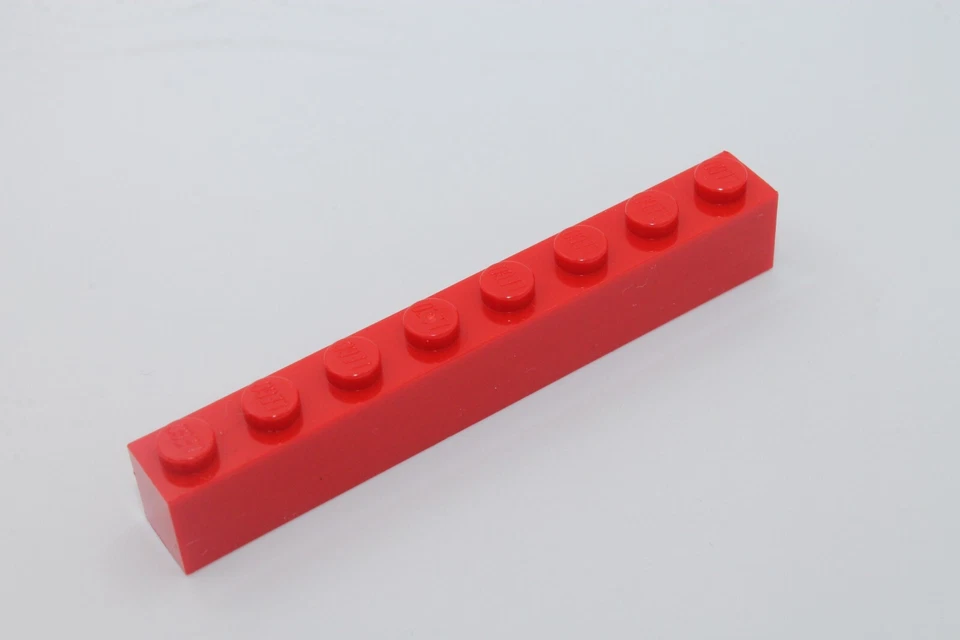 Lego 8x Basic Steine 1x8 brick 3008 rot red - Bild 1 von 1