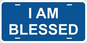 Placas de licencia de auto I Am Blessed Christian - Imagen 1 de 2