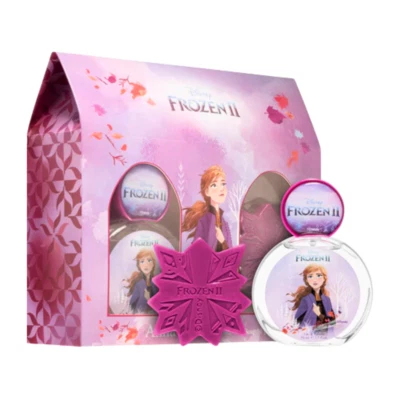 Disney Frozen II Anna Set de Regalo para Niñas 1.7 OZ EDT Spray y Jabón 3D Nuevo Foto 1 de 2