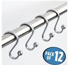 Idesign 12Pc Axis Shower Hooks Glossy Silver