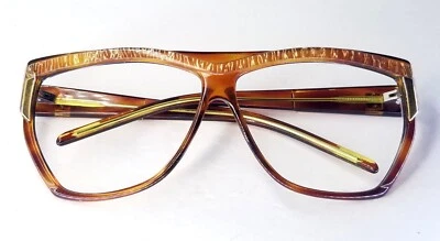 Marco de Gafas de Sol Laura Biagiotti Italia Vintage Años 80 Marrón Caramelo ¡Solo Lindo! Foto 1 de 4