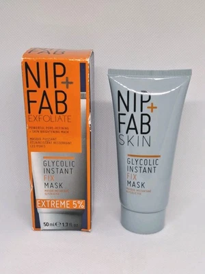 Nip + Fab Glycolic Instant Fix Extreme 5% Mask 50ml BNIB SEALED TUBE Rare x1  - Image 1 of 4