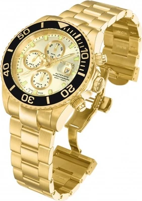 INVICTA 6894 PRO DIVER 47MM GOLD TONE AUTOMATIC 7750 CHRONOGRAPH WATCH - image 1 of 4