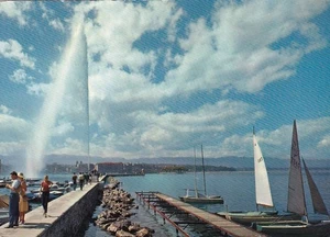 Genève, Le jet d'eau gl1964 F4353 - Picture 1 of 2