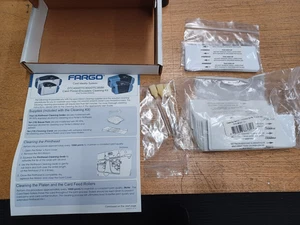NEW OPEN BOX FARGO 085976 ID PRINTER CLEANING KIT 086131 DTC400/300/300M - Picture 1 of 4