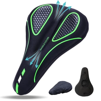 Funda de asiento de bicicleta para hombre y mujer comodidad, cojín de asiento de bicicleta para asiento estrecho... Foto 1 de 4