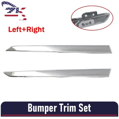 Juego de molduras de parachoques trasero lado conductor y pasajero cromadas para Honda CR-V 2017-2022 Foto 1 de 4