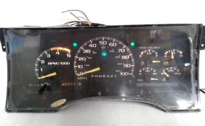Cuadro de instrumentos diésel 242K 95-00 GMC Chevy Truck Sierra C/K 6,5 16176841 E50 Foto 1 de 4