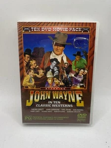 John Wayne 10 Classic Westerns DVD Movie Pack Western Cowboy Film Collection - Picture 1 of 2