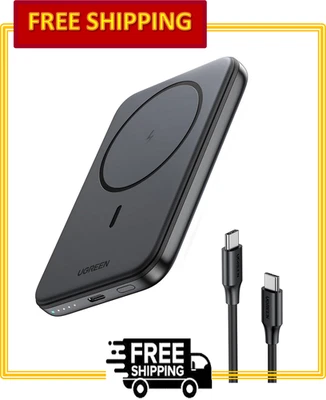 Banco de alimentación UGREEN MagSafe: cargador portátil inalámbrico de carga rápida de 20 W 5.000 mAh Foto 1 de 4