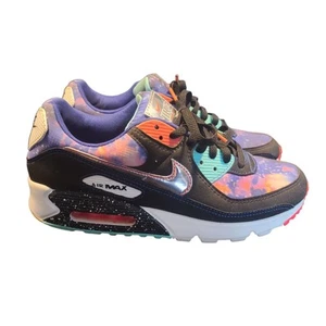 Size 9 Nike Air Max 90 SUPERNOVA Black Metallic Silver CW6018-001 Mens Galaxy - Picture 1 of 12