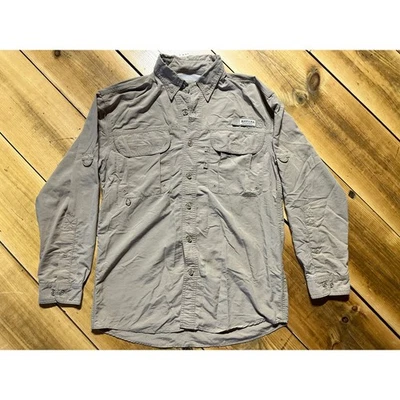 Men's Magellan Long Sleeve Tan Fishing/Outdoor shirt. Pockets. Vents. Sz. Small - Image 1 of 4