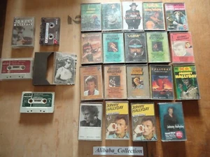 LOT 22 cassettes Audio K7 JOHNNY HALLYDAY tape - Picture 1 of 6