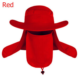 Wide Brim Hiking Fishing Hat Outdoor Sport Sun Protection Neck Face Flap Cap