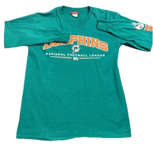 Miami Dolphins Shirt Herren Medium Grün NFL Logo Langarm Football Med - Bild 1 von 14