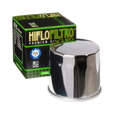 Filtro de aceite cromado HiFlo HF138C Suzuki VS1400 GLP K4-K9 Intruder S83 2004-09 Foto 1 de 2