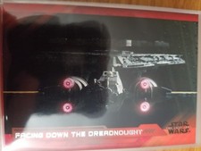 2018 Star Wars The Last Jedi Series 2 #4 Facing Down the Dreadnought RED 100/199