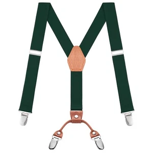 Buyless Fashion Adjustable Suspenders Kids - 26" Elastic Straps 1" - Y Back - Picture 1 of 91