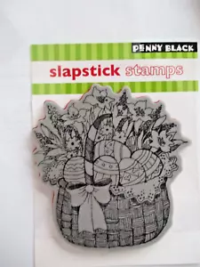 CESTA DE PASCUA NEGRA PENIQUE SLAPSTICK SELLO ADHESIVO - Imagen 1 de 3