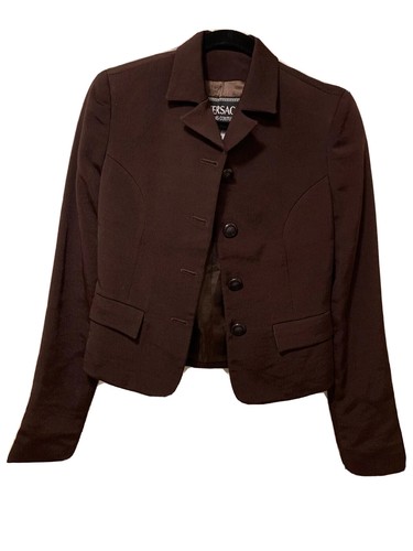 VERSACE Blazer jeans couture marrone