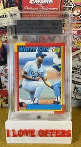 2010 TOPPS FRANK THOMAS KARTEN MOM THROW OUT NO NAME NNOF SP #CMT97 CGS 8.5 LESEN - Bild 1 von 7
