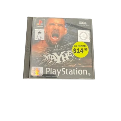WCW Mayhem | Sony PlayStation 1 PS1 PSX PAL Game + Manual [Ex-Rental] AUS Seller - Image 1 of 3