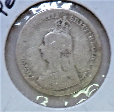 1891 UK Great Britain Silver Threepence Cover