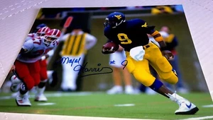 Foto firmada por Major Harris Auto West Virginia Mountaineers WVU CHOF 09 8x10 #5 - Imagen 1 de 2