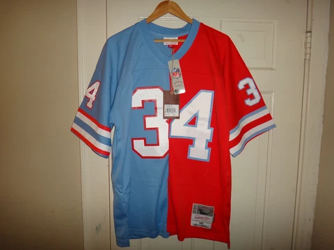 Earl Campbell 1980 Mitchell & Ness Oilers Throwback Split Legacy Jersey $175 Cover