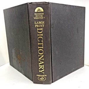 Random House Webster's Large Print Dictionary Hardcover 1998 - Picture 1 of 17