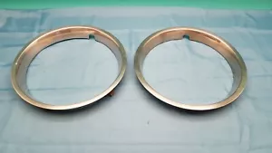 Original BMW Oldtimer Radkappe Radzierblende Ring Radzierring Chrom 14 Zoll 2 st - Bild 1 von 14