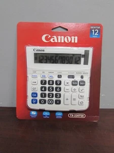 CANON DESKTOP 12 DIGITS CALCULATOR TX-220TSII (28B) - Picture 1 of 5