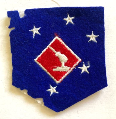 WW II USMC I MAC DEFENSE BATTALION Patch ANTI AIRCRAFT Amphibious Corps Felt - Image 1 of 4