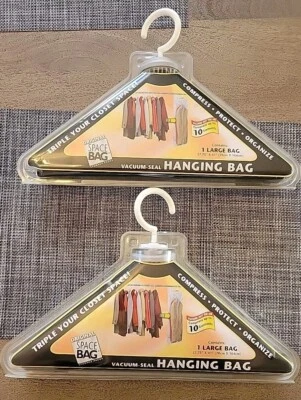 Bolsa Espacial Original Sello al Vacío Bolsa Colgante 2 Bolsas Grandes Nueva XC018 Foto 1 de 4