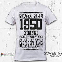 T Shirt 60 Anni Uomo Compleanno 1960 Festa Simpatica Divertente Idea Regalo Papa Ebay