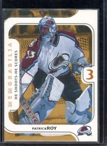 2002-03 ITG BAP Memorabilia He Shoots He Scores Decoy Patrick Roy - Picture 1 of 2