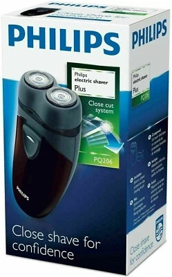 Philips PQ206 2-Head Close Cut Electric Men Shaver AA Powered Travel Clean Razor - Image 1 of 4